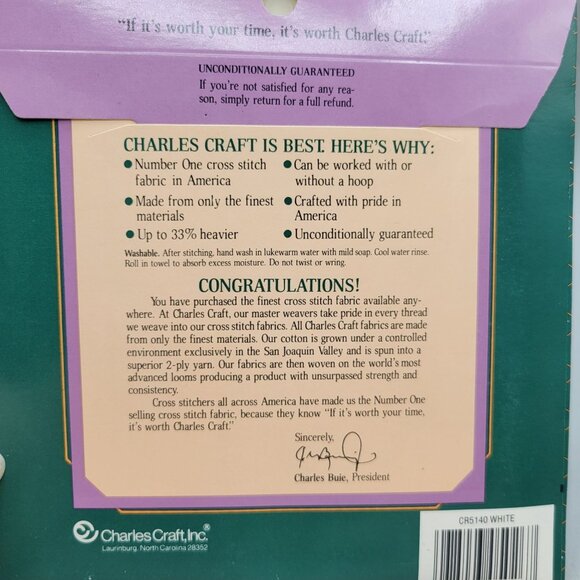 Aida 11 Count Lot of 5 Cross Stitch Fabric Cotton White Cream Color 12 x 18 Each - Picture 6 of 7